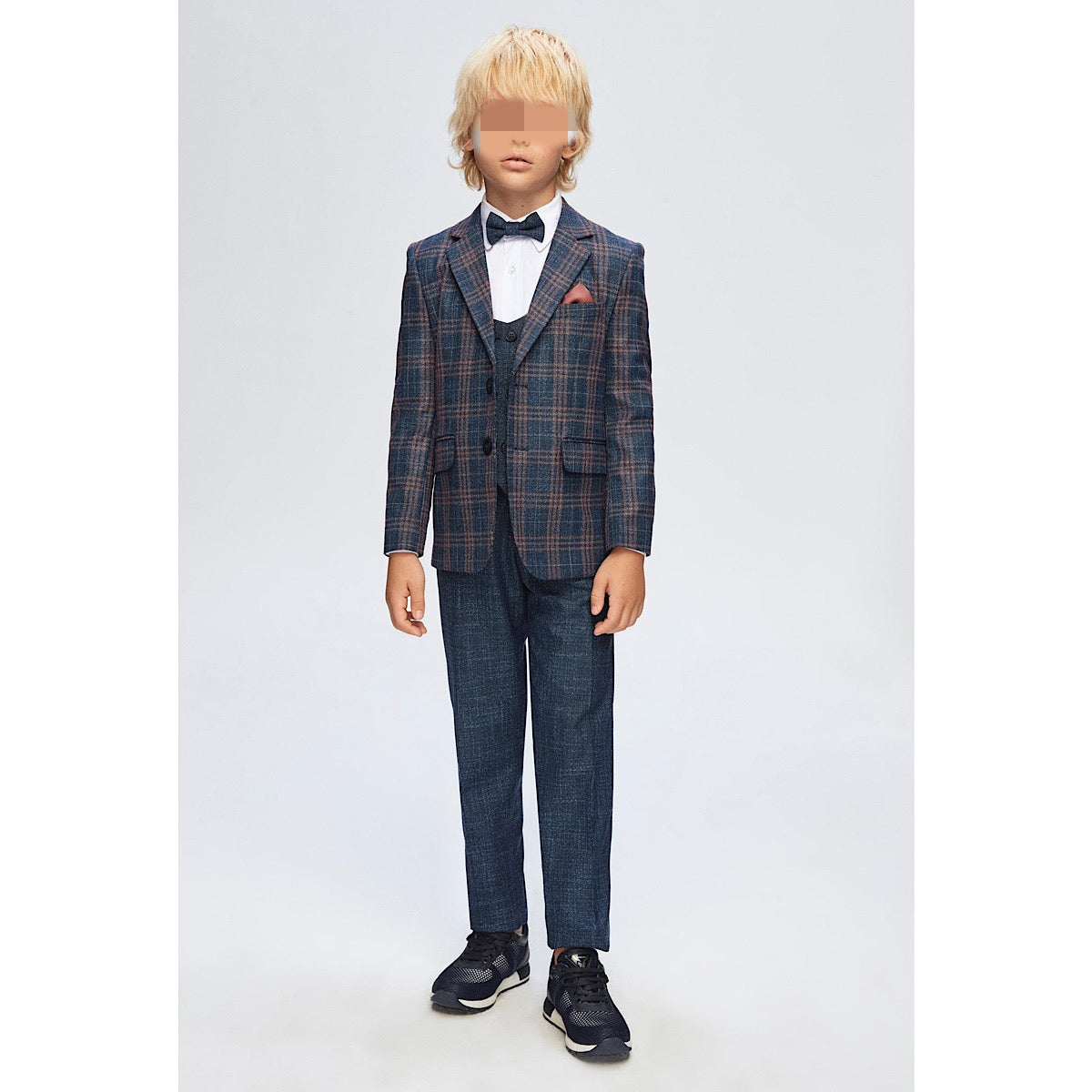 Plaid Blue indigo Suit