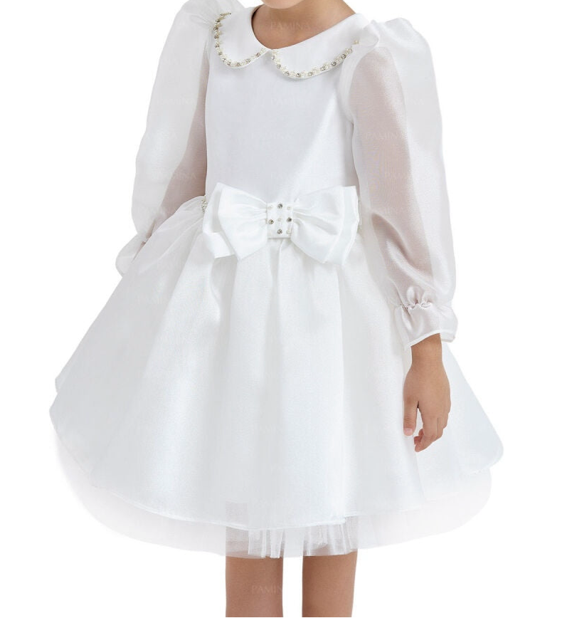 White oraganza full dress