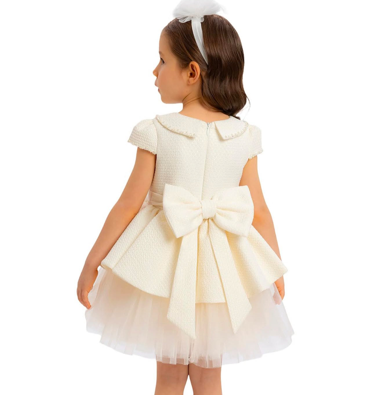 Baby Beige collared Dress