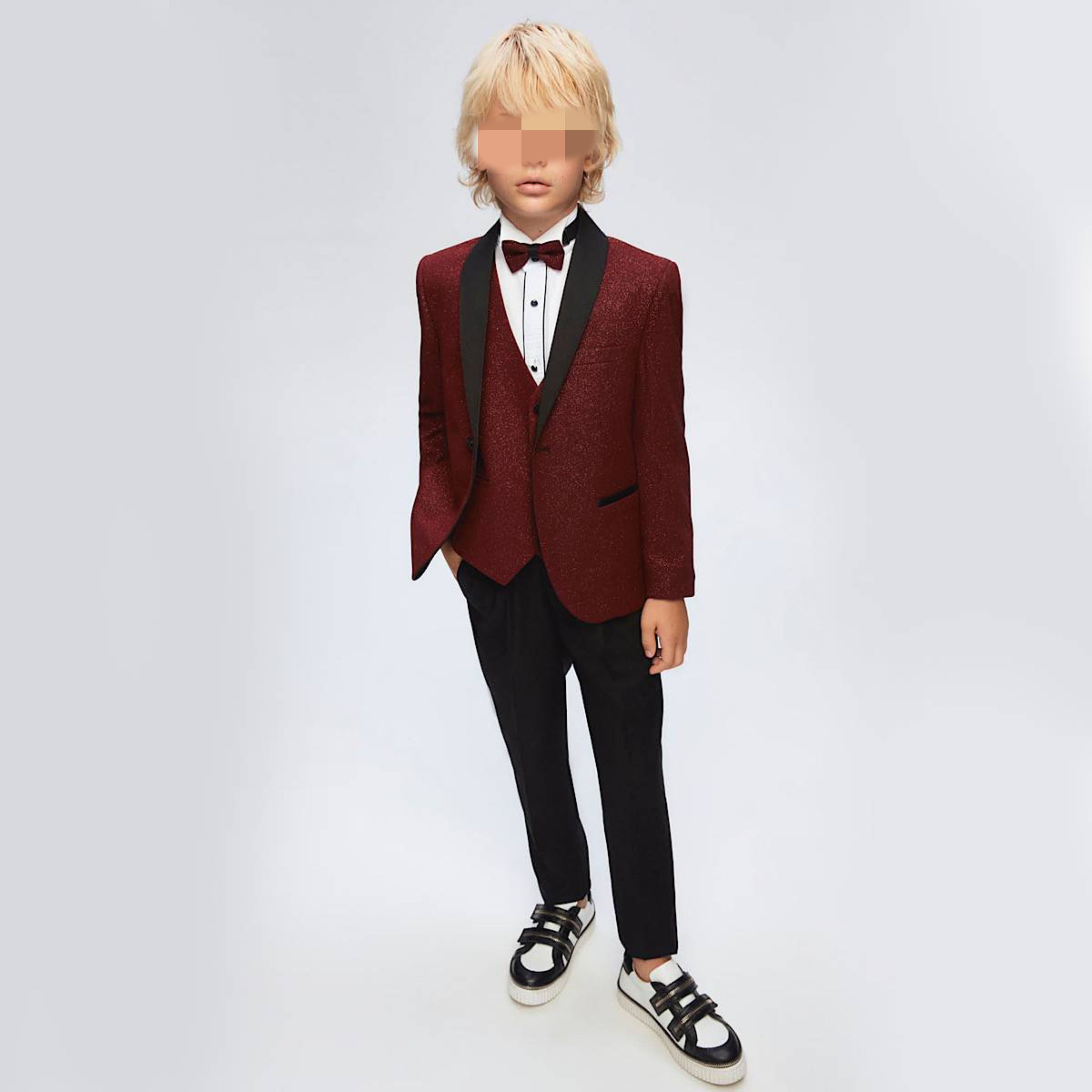 Burgundy Glitterry Suit