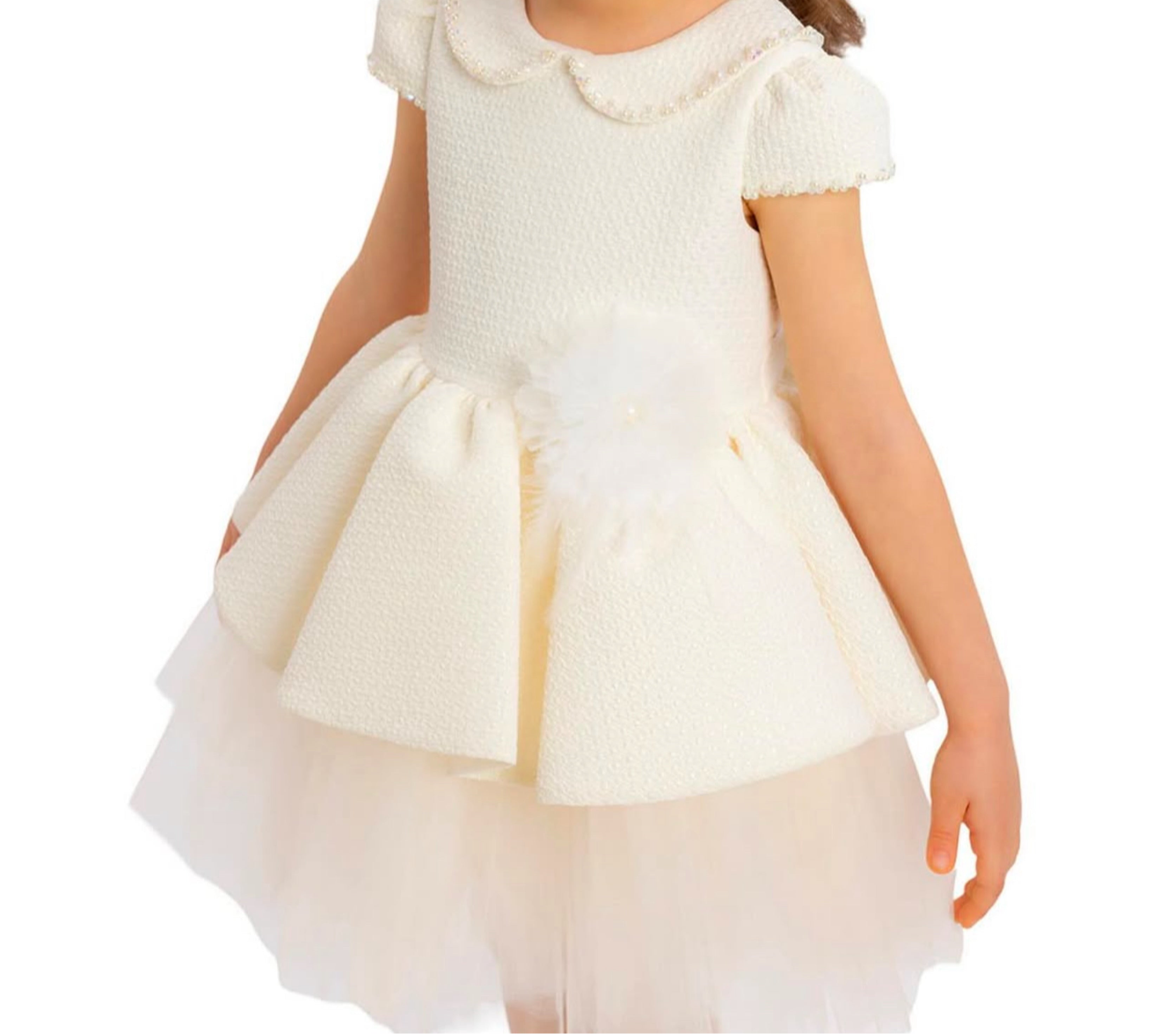 Baby Beige collared Dress