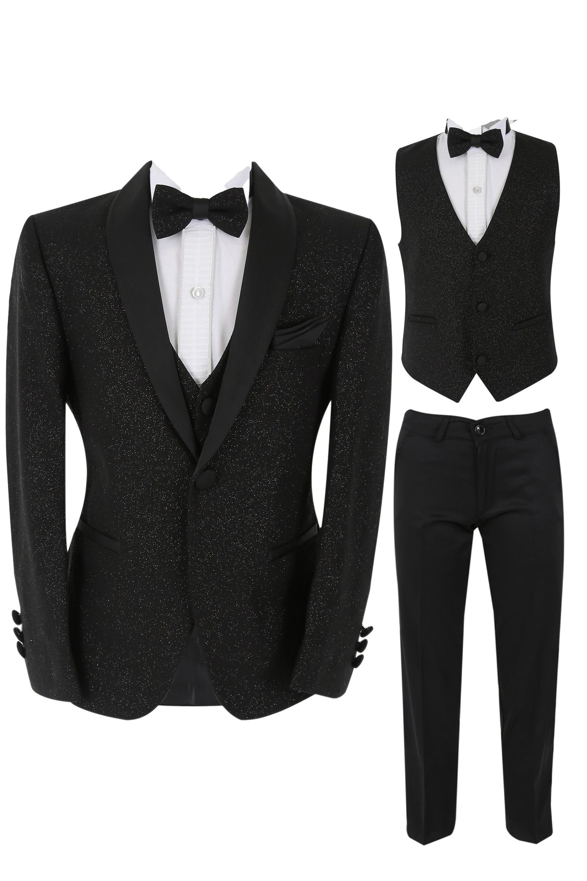 Black Glittery Suit