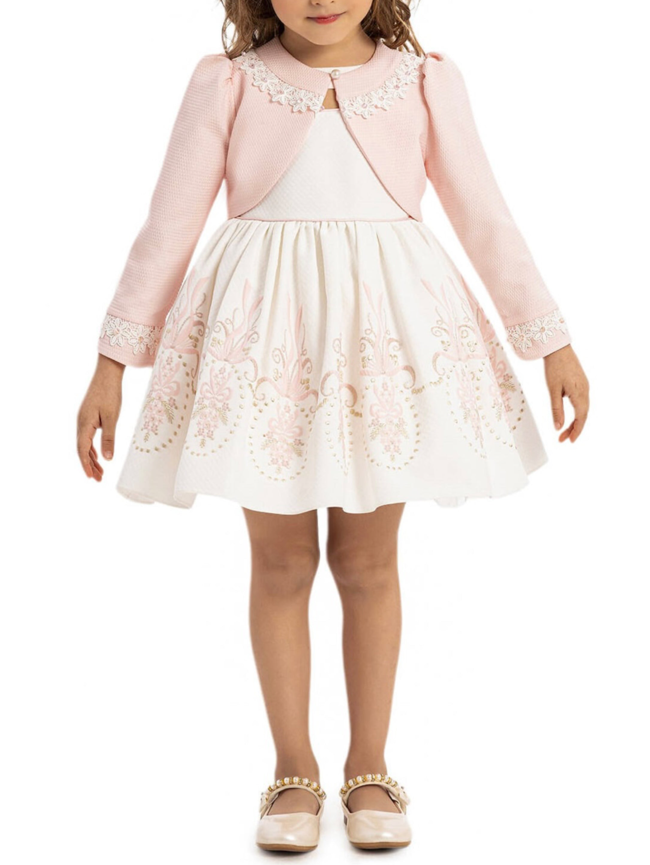 Baby Jacket Pink Dress