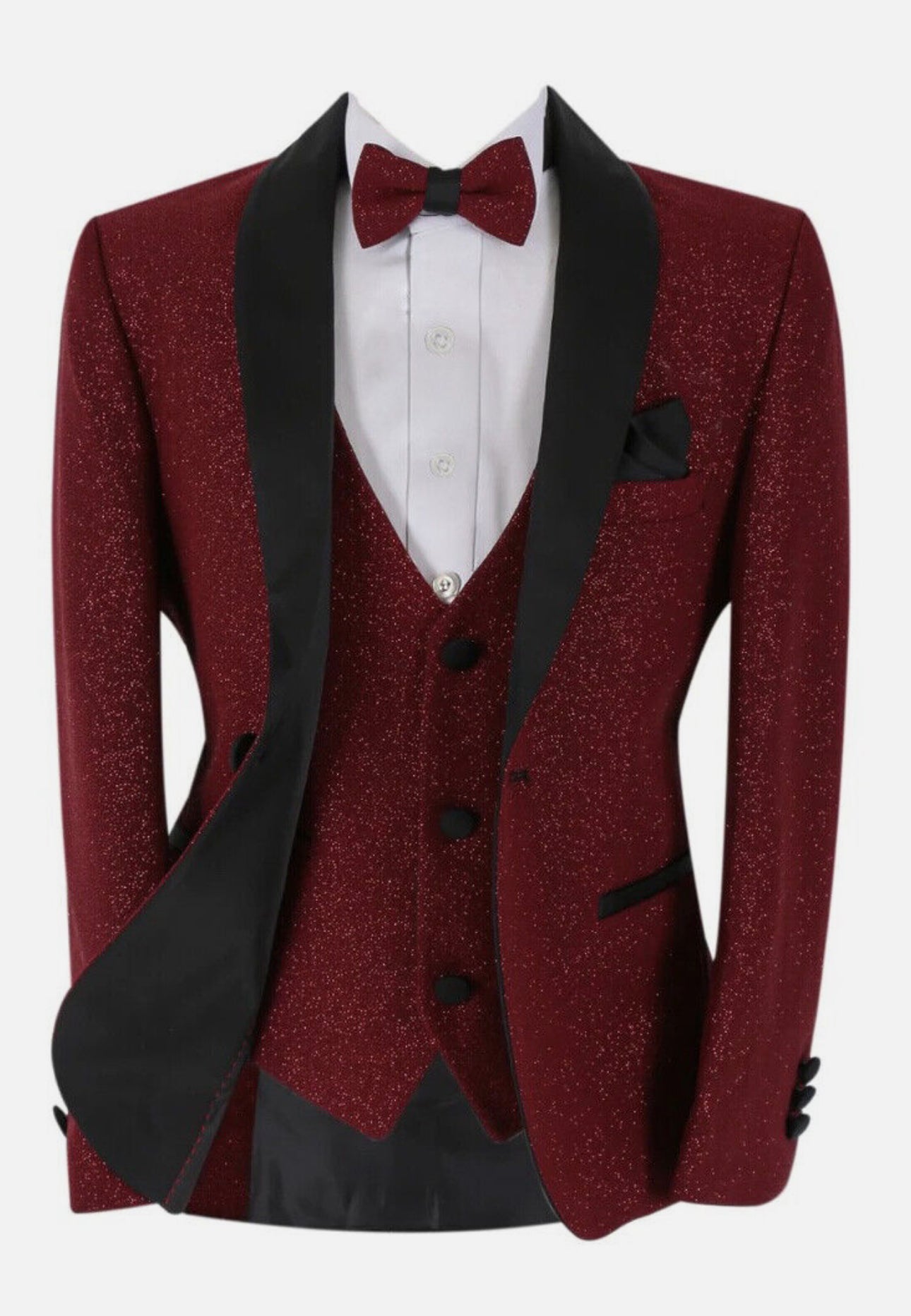 Burgundy Glitterry Suit