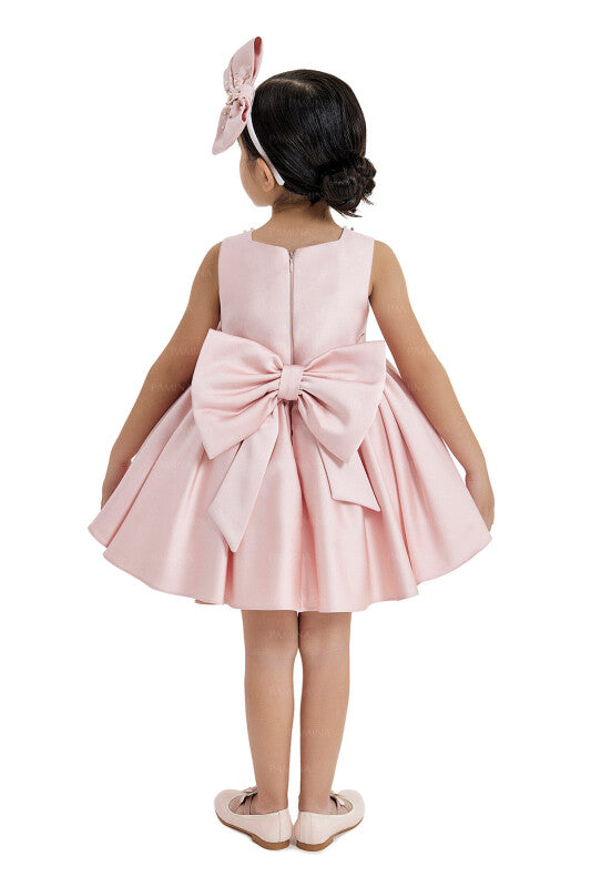Satin baby Rose dress