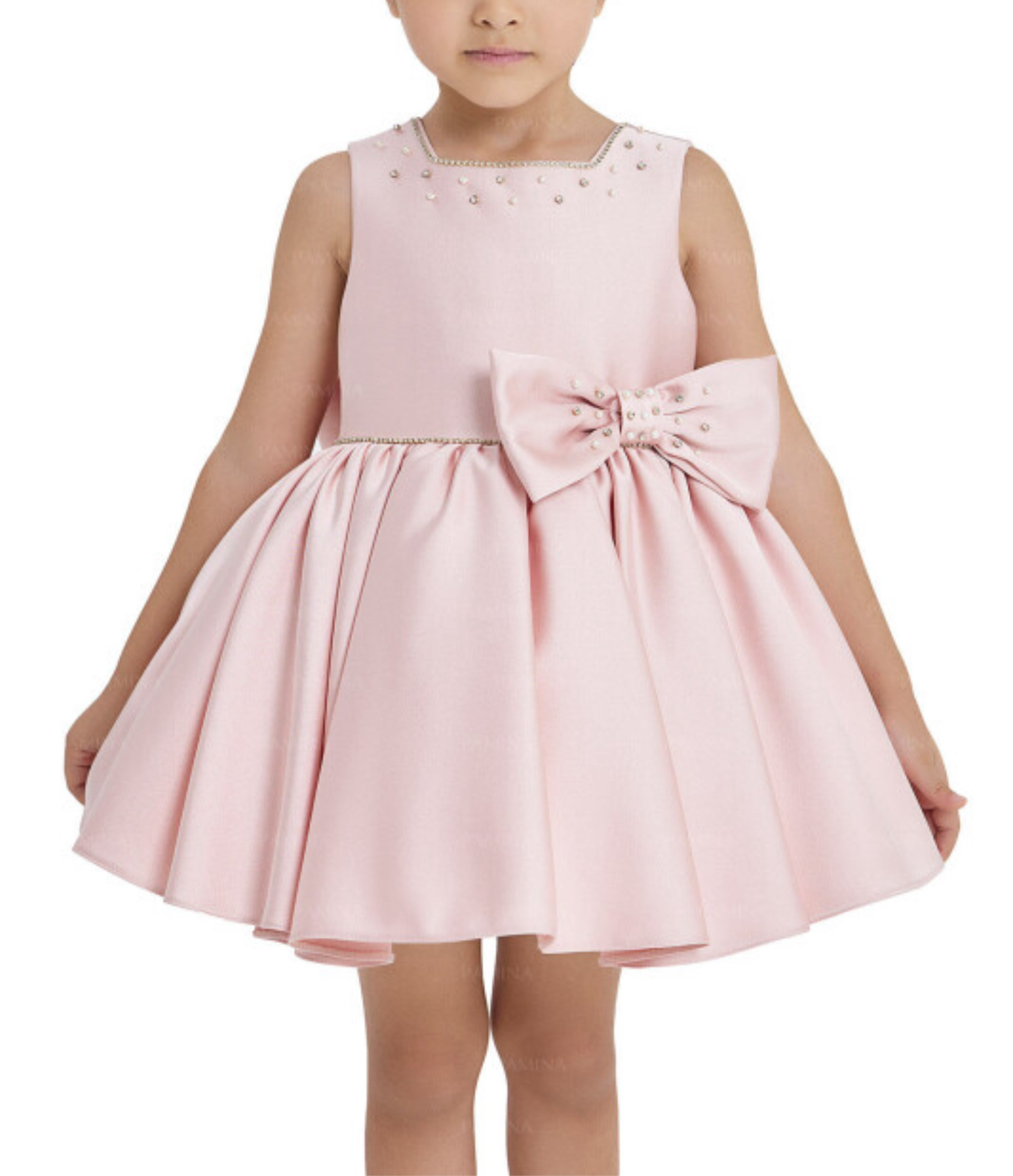 Satin baby Rose dress
