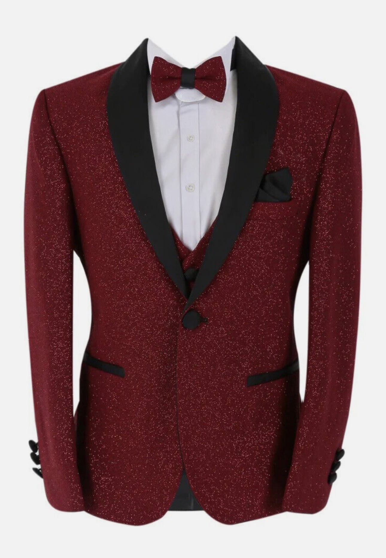 Burgundy Glitterry Suit