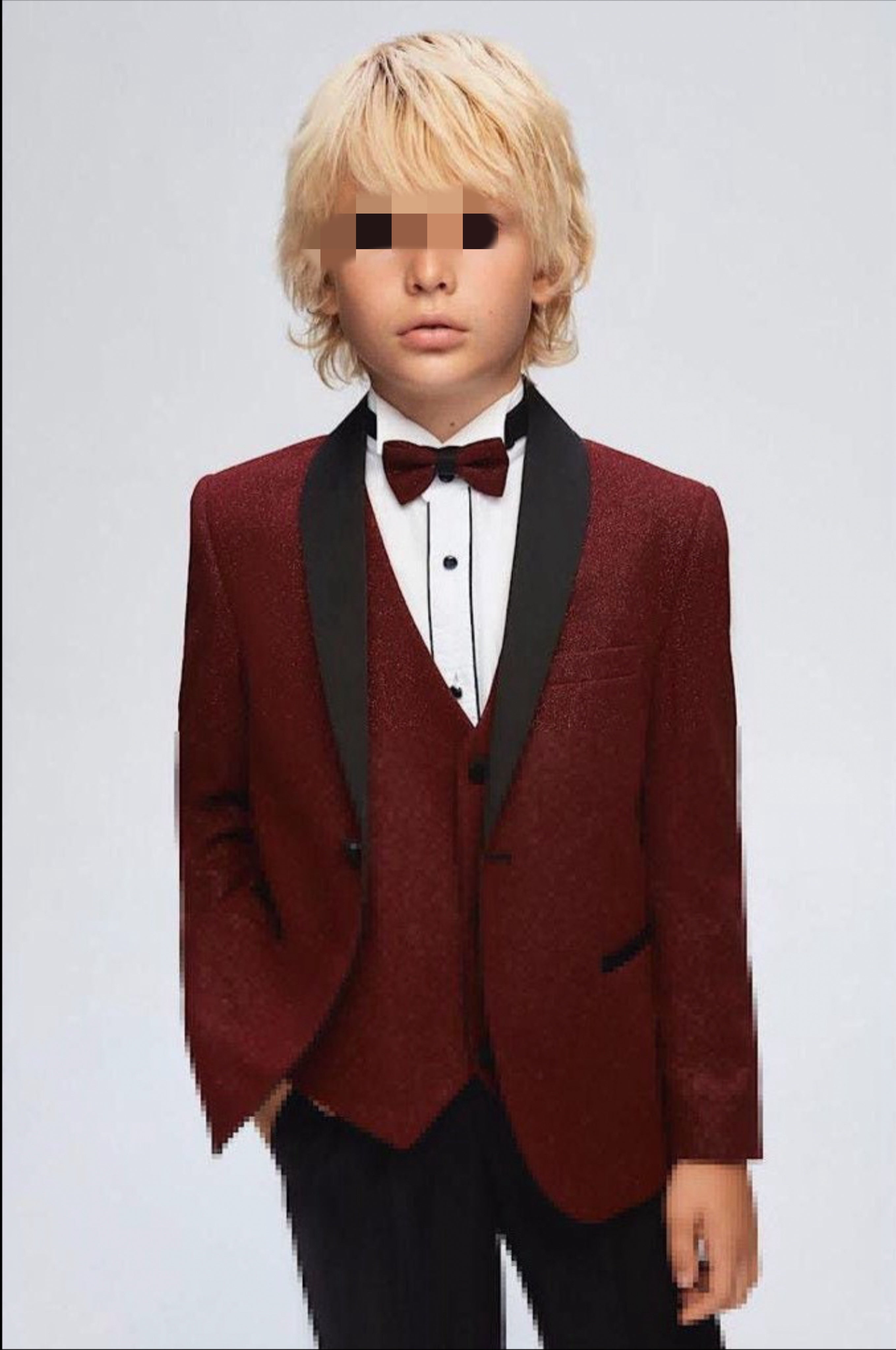 Burgundy Glitterry Suit