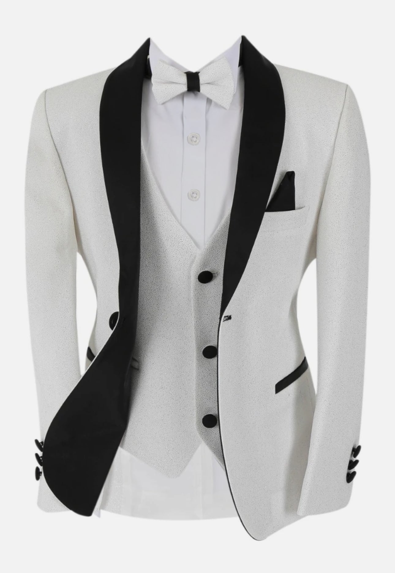 White Glitterry Suit