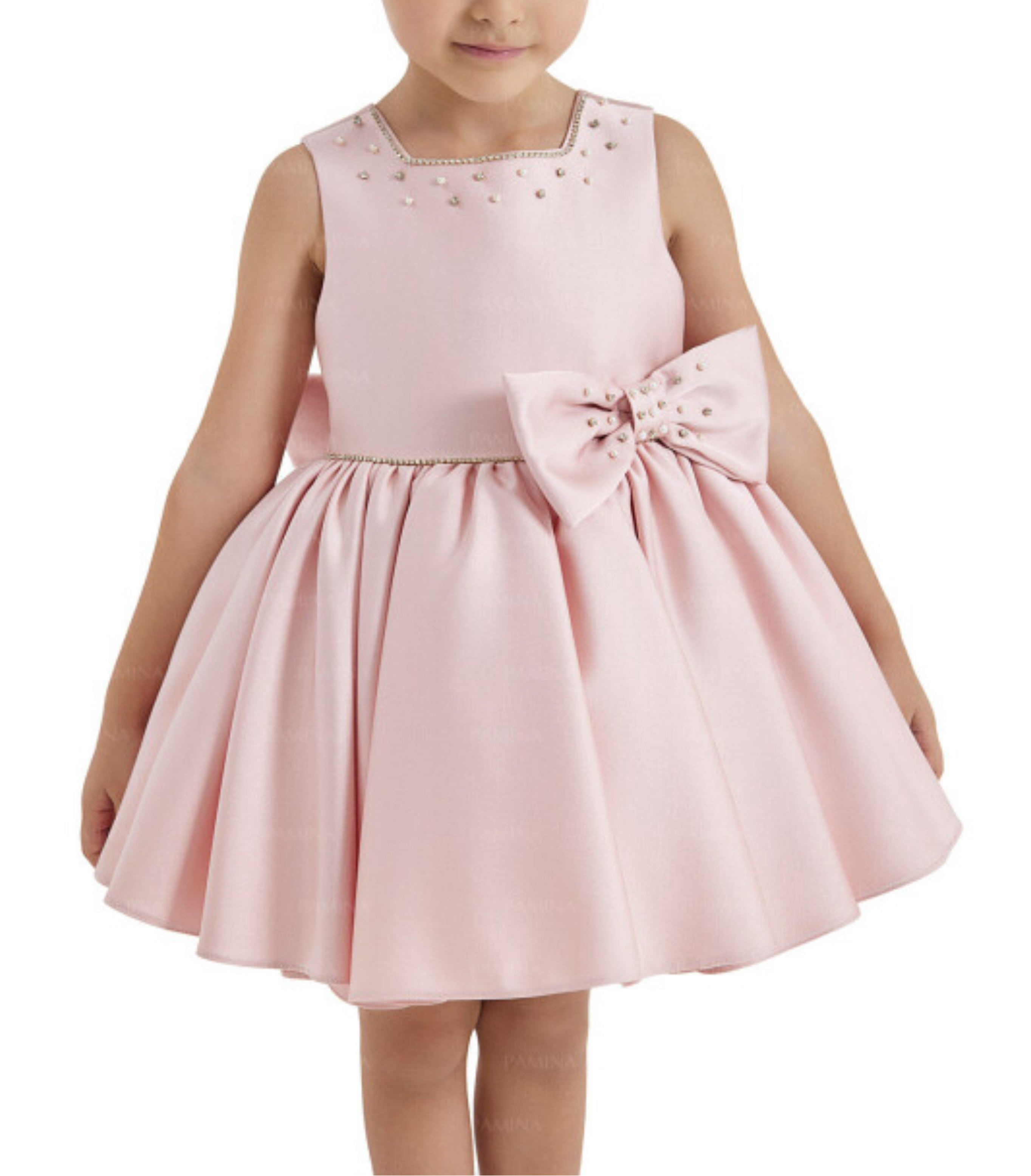 Satin baby Rose dress
