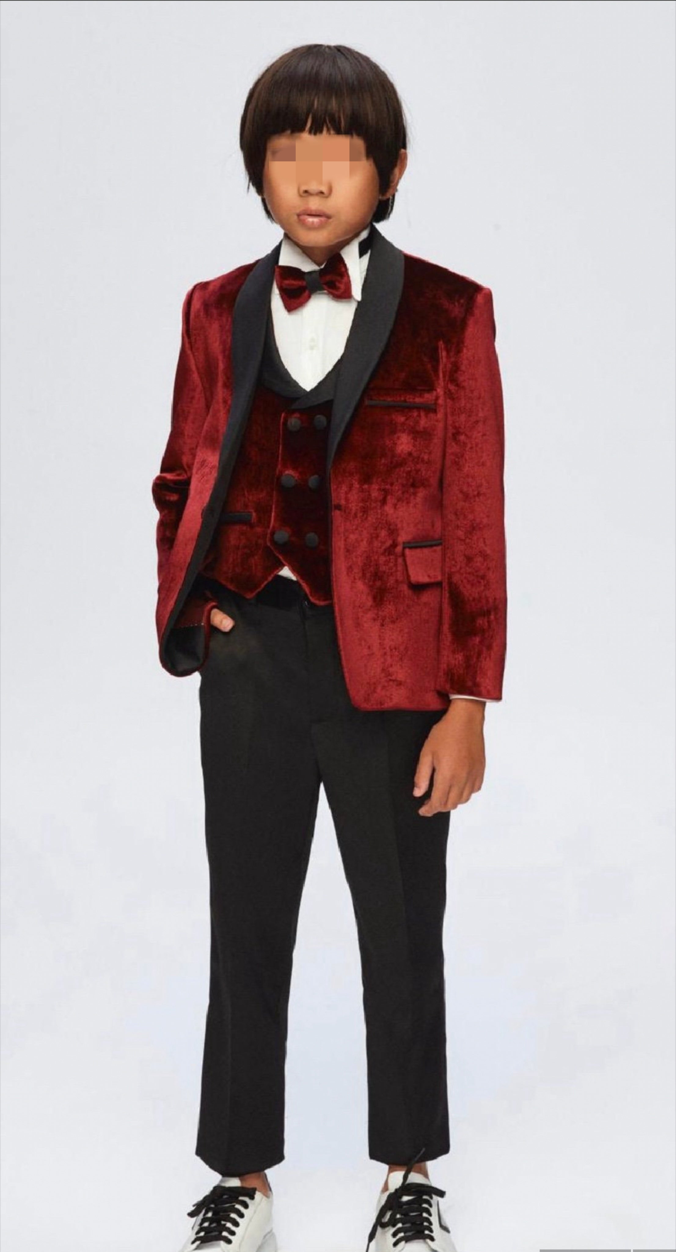 Burgundy Velvet Suit