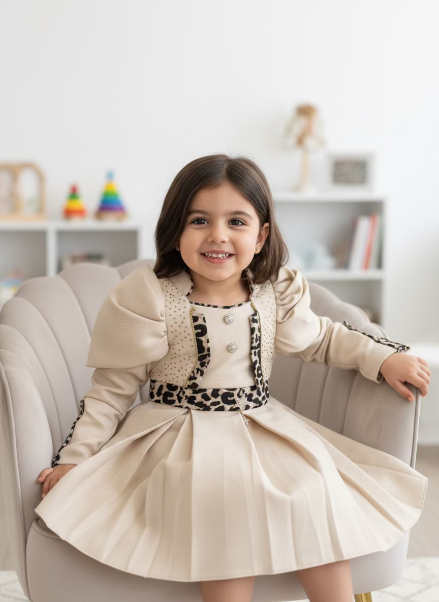 cappucino long sleeve dress