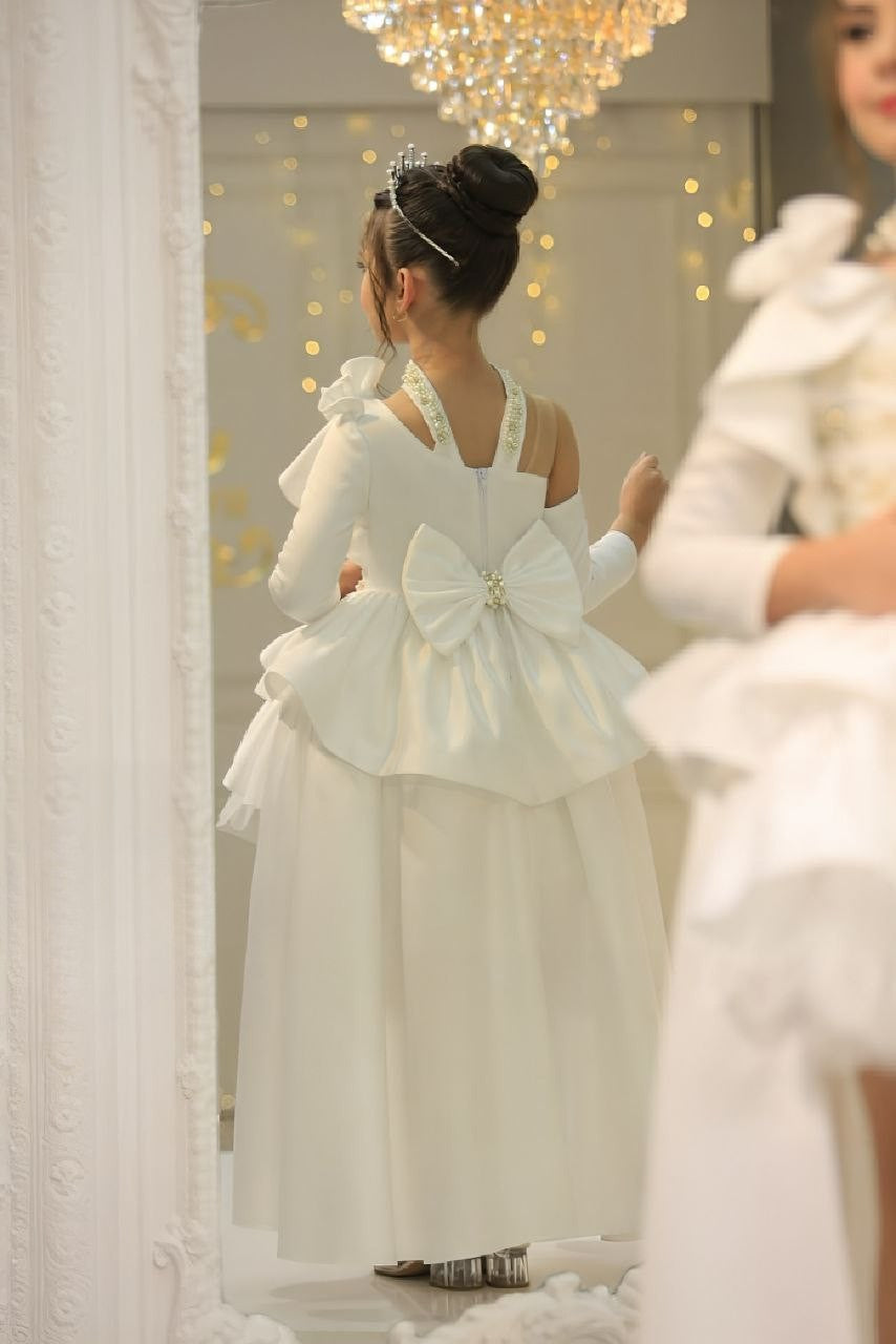 White high low dress