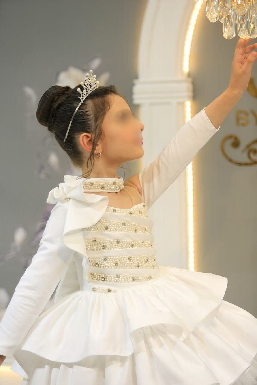 White high low dress