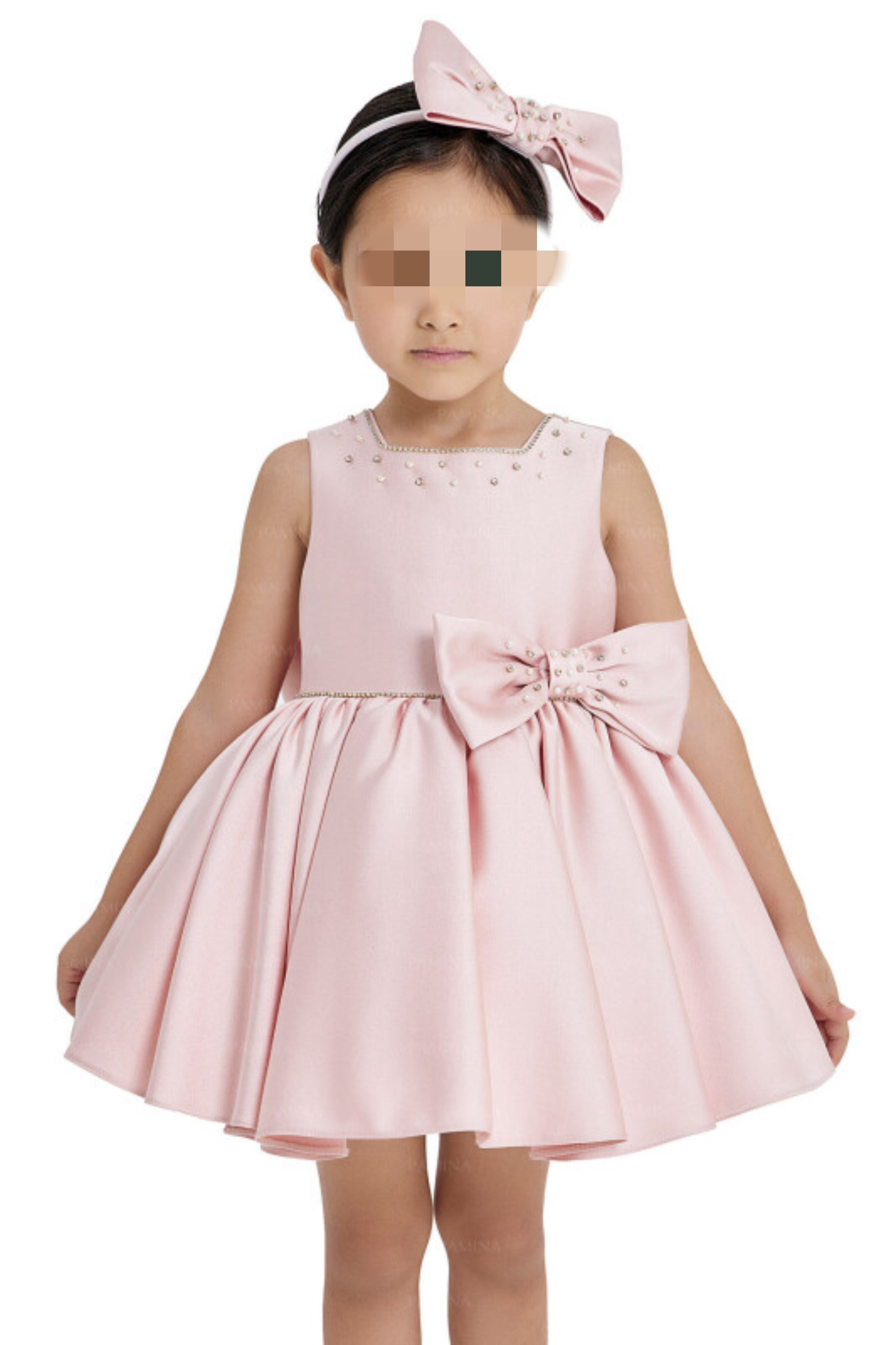 Satin baby Rose dress