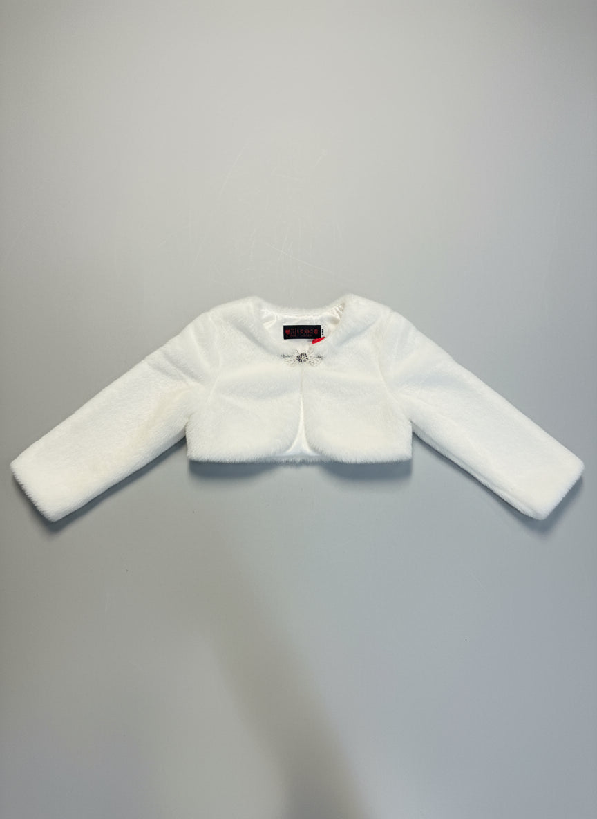 White Fur Bolero
