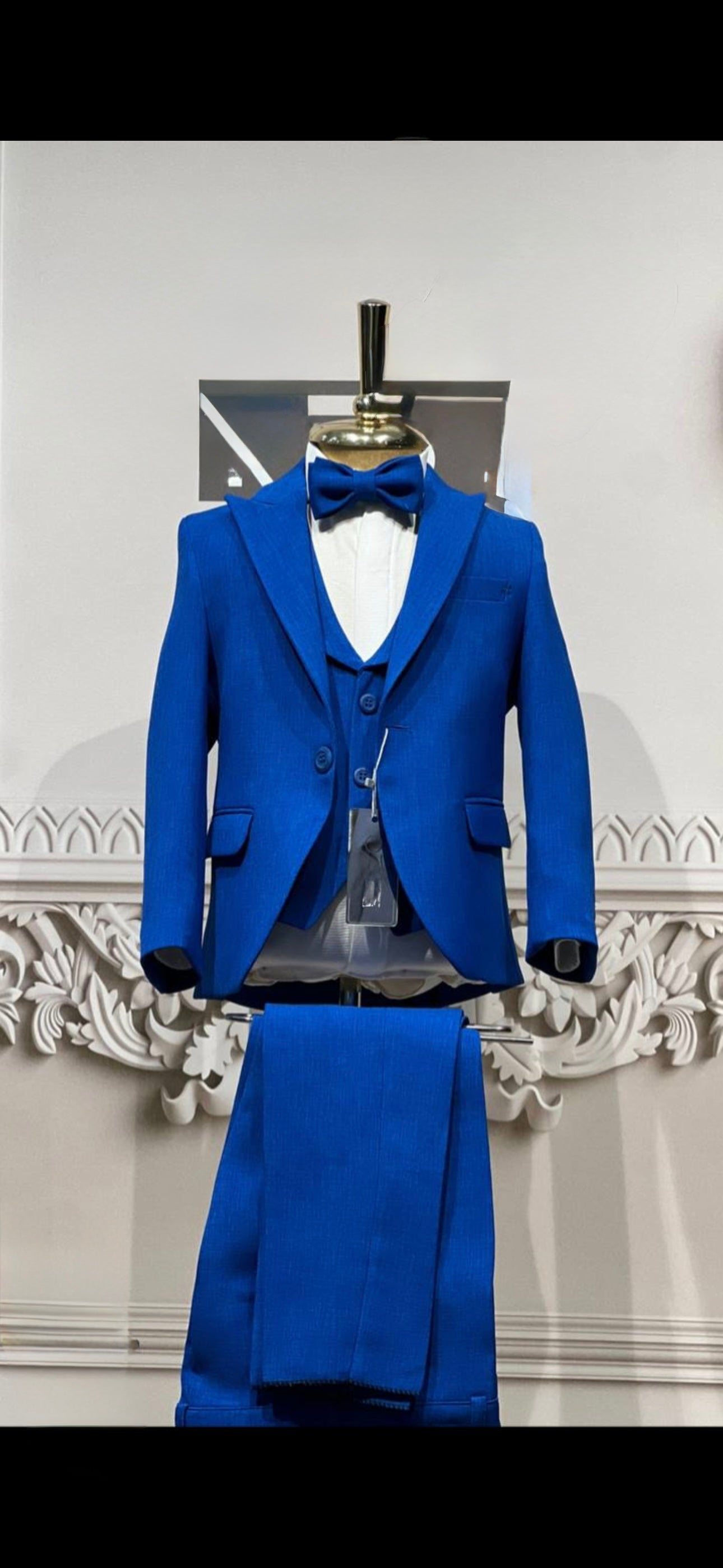Royal blue suit