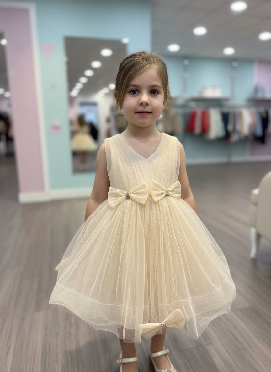 Cream Fiocco Glitter