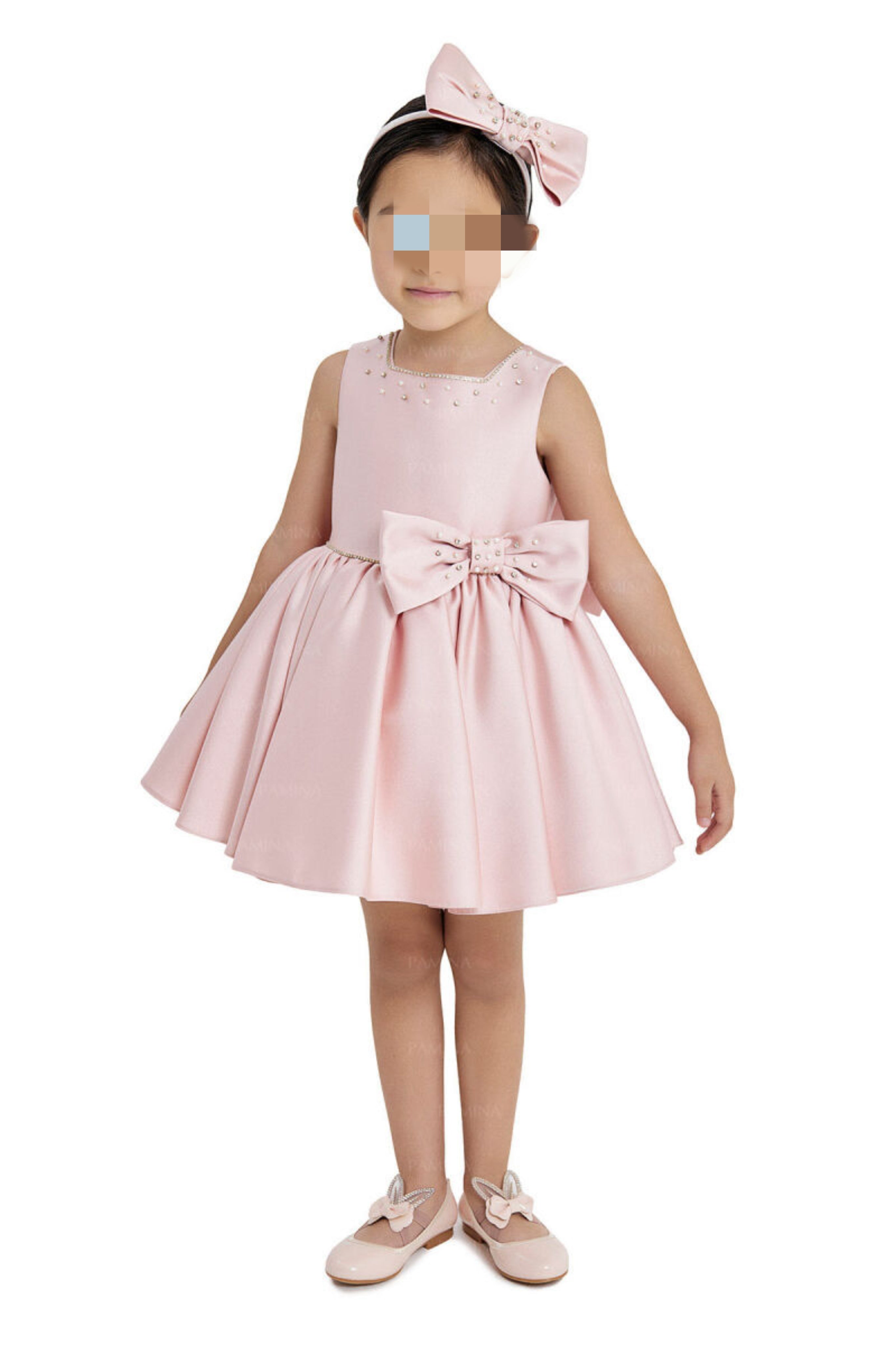 Satin baby Rose dress