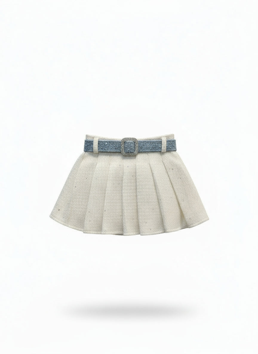 sequins jacket top skirt set