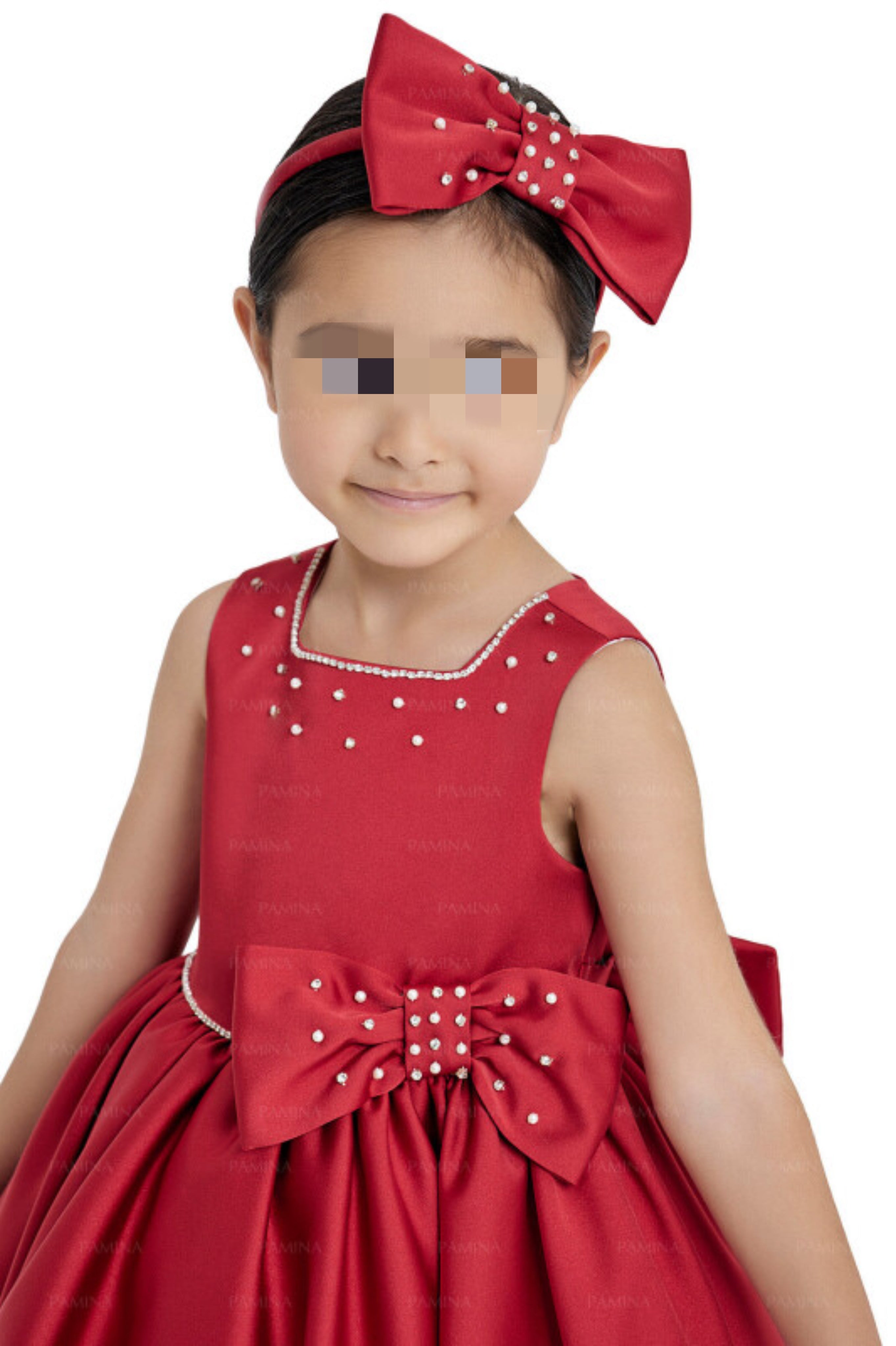 Red Baby Satin Dress