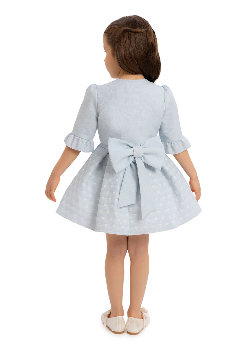 Blue jacket dress