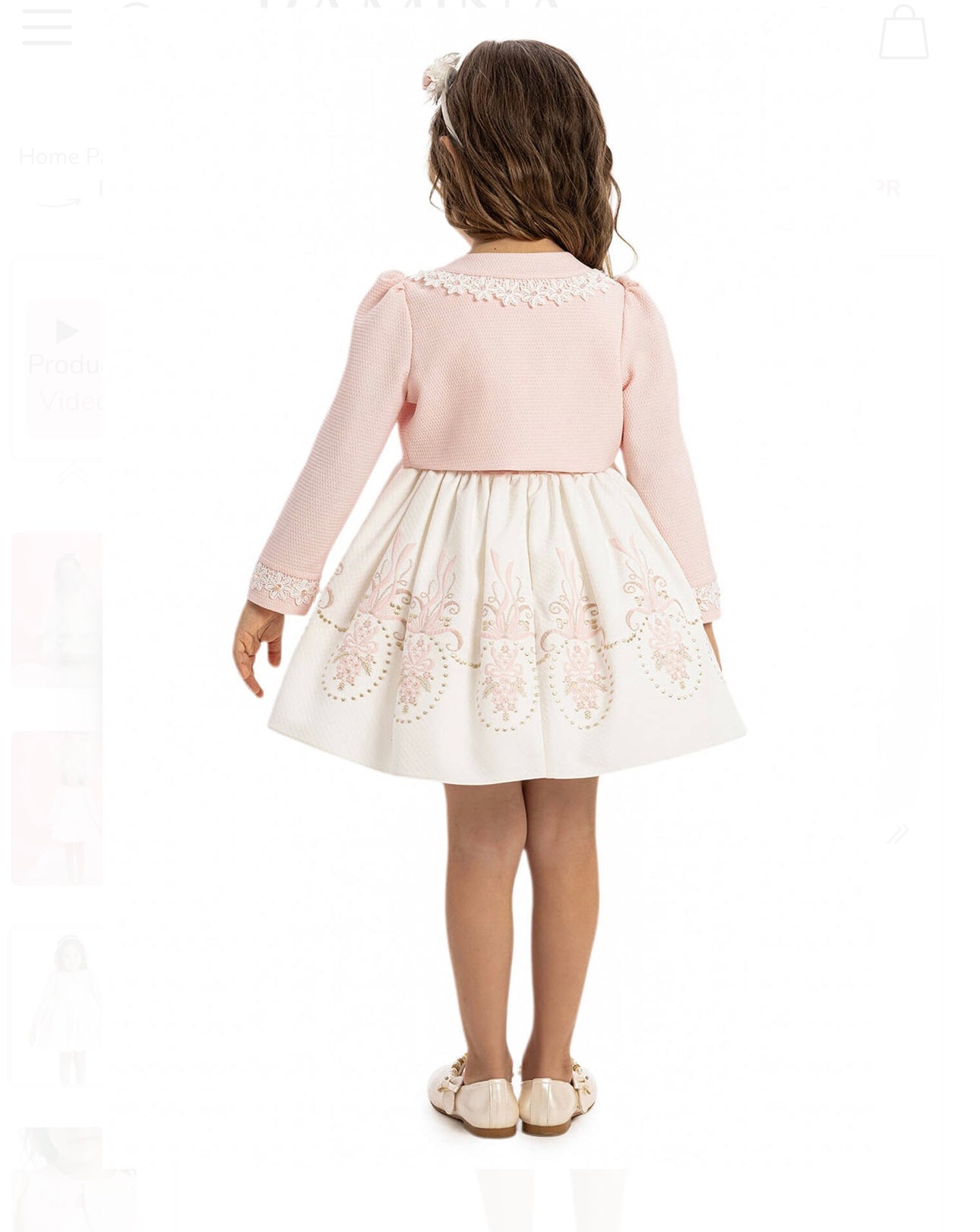 Baby Jacket Pink Dress