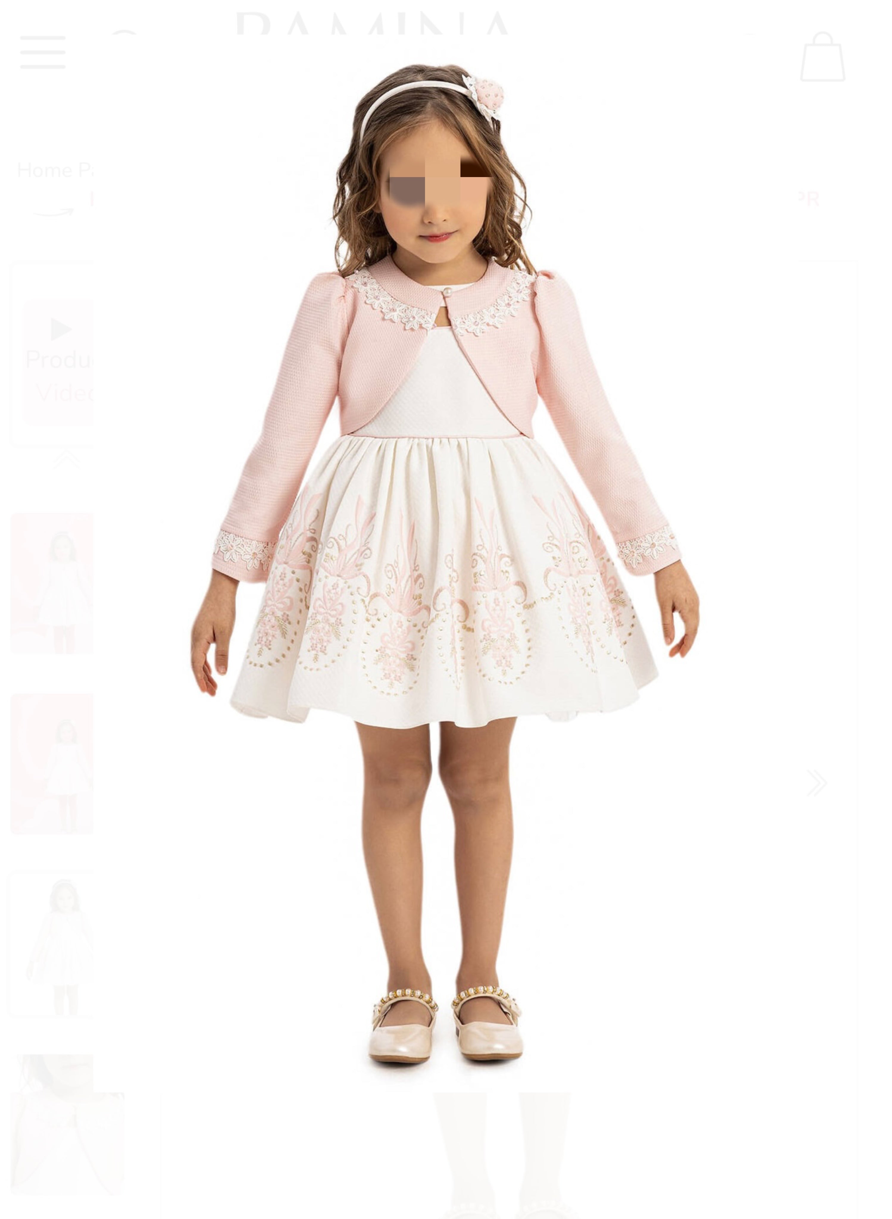 Baby Jacket Pink Dress