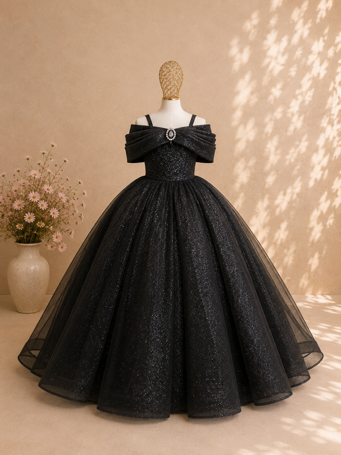 Black Frosted Elegance