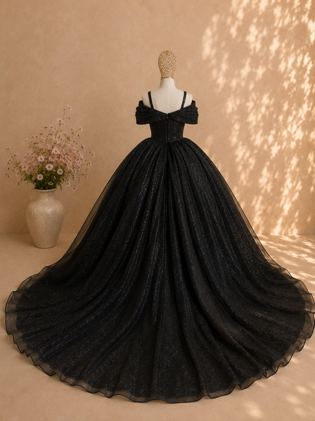 Black Frosted Elegance
