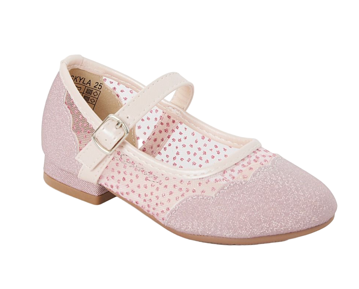 Dusty Pink Glittery Shoes