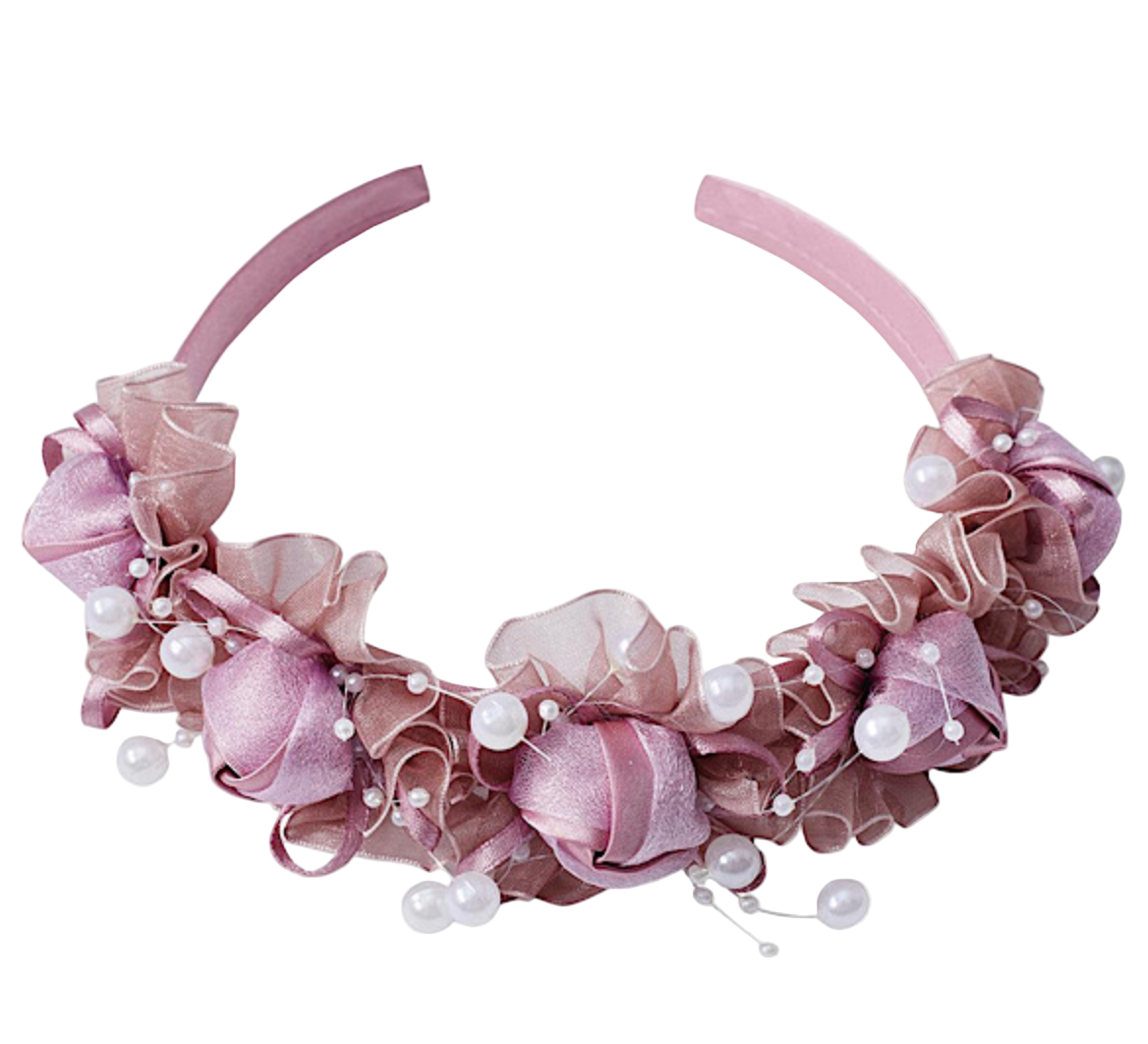 purple headband beaded