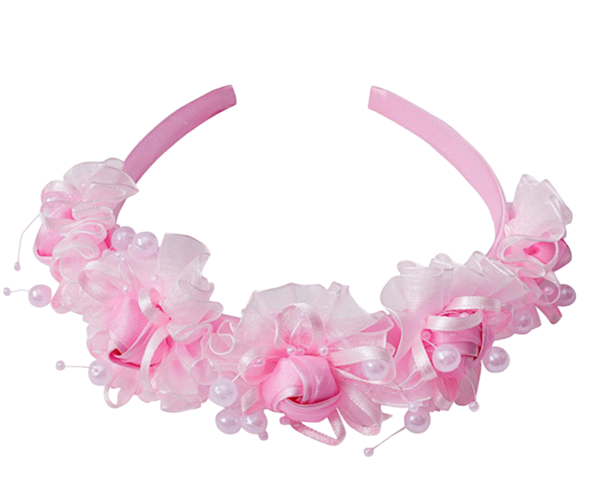 Pink headband beaded