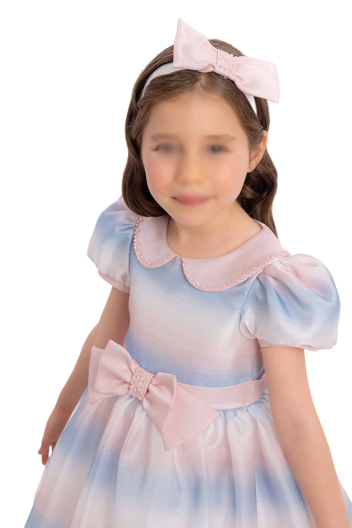Baby pink blue Dress