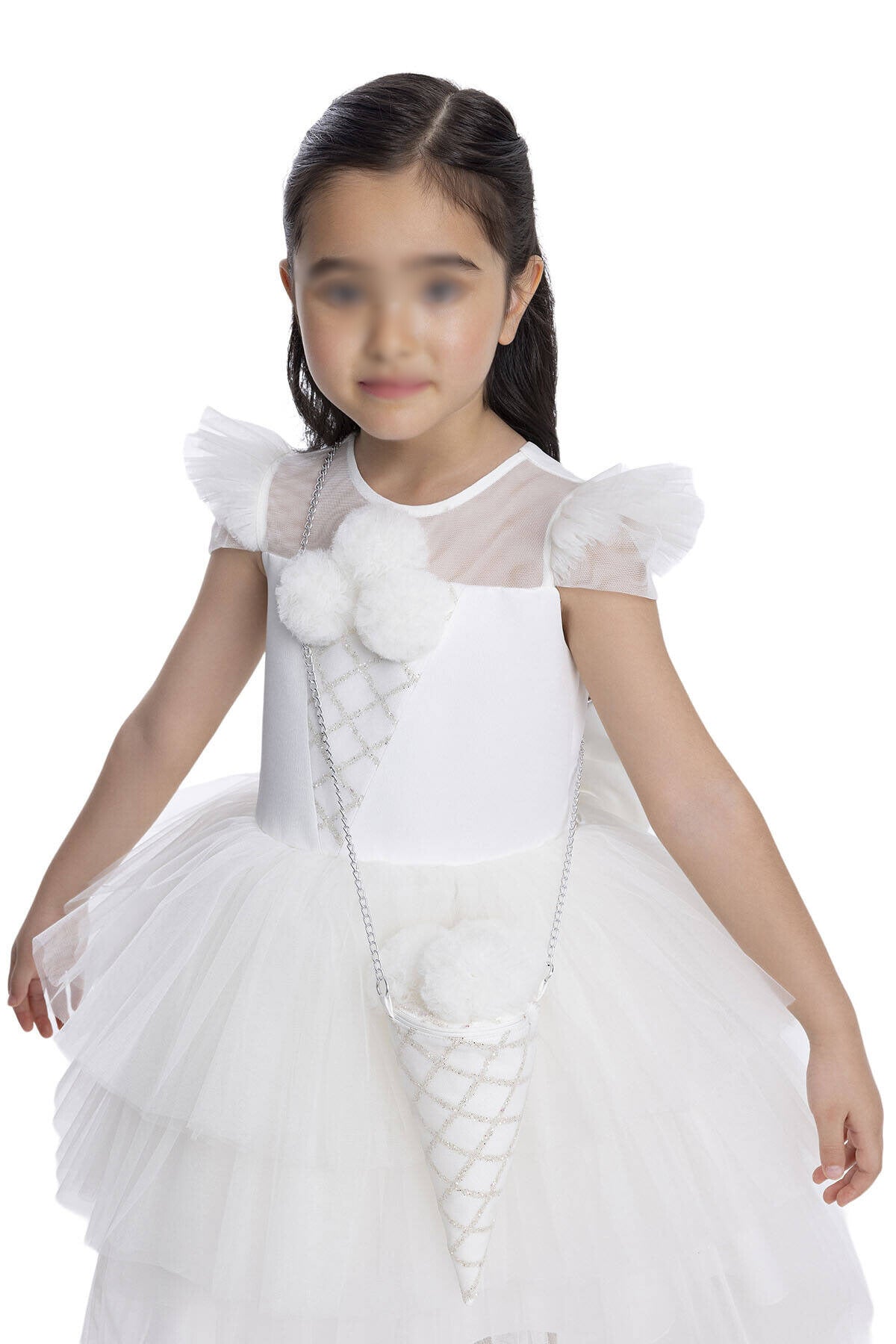 white tulle princess dress