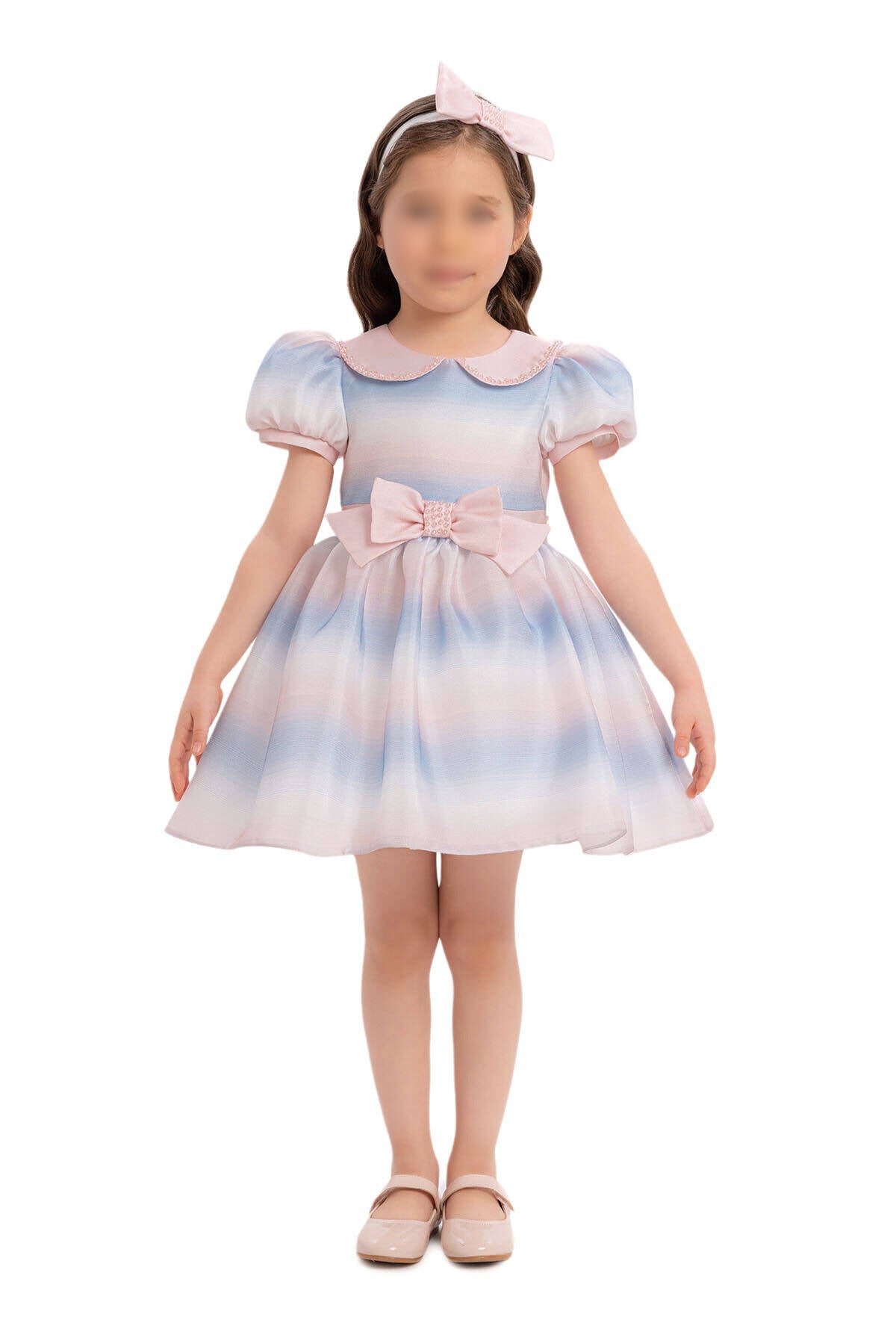 Baby pink blue Dress